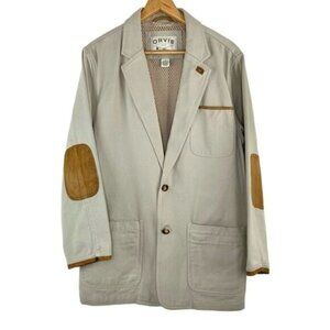 Orvis Sports Coat with Leather Elbow Patches Hunting Shooting Jacket